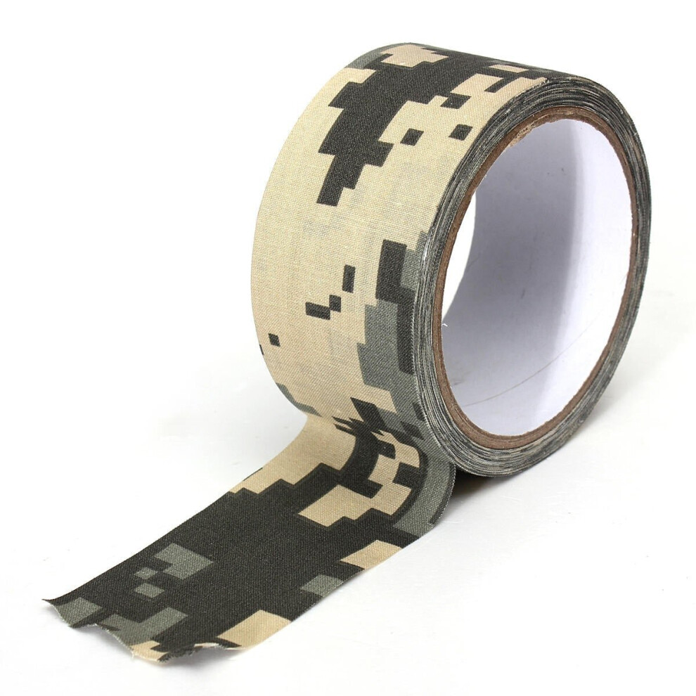 (ACU) 10M Camouflage Wrap Tape Camo Duct Waterproof Mutifunctional Fabric Camping Stealth