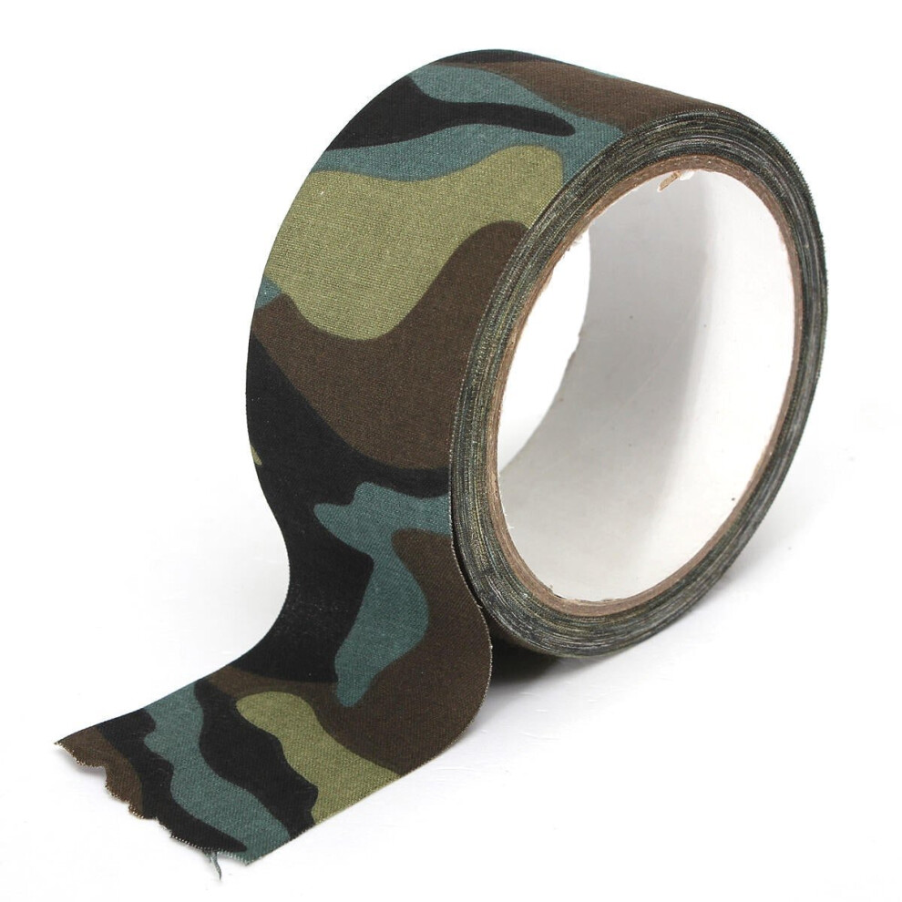 (#01) 10M Camouflage Wrap Tape Camo Duct Waterproof Mutifunctional Fabric Camping Stealth