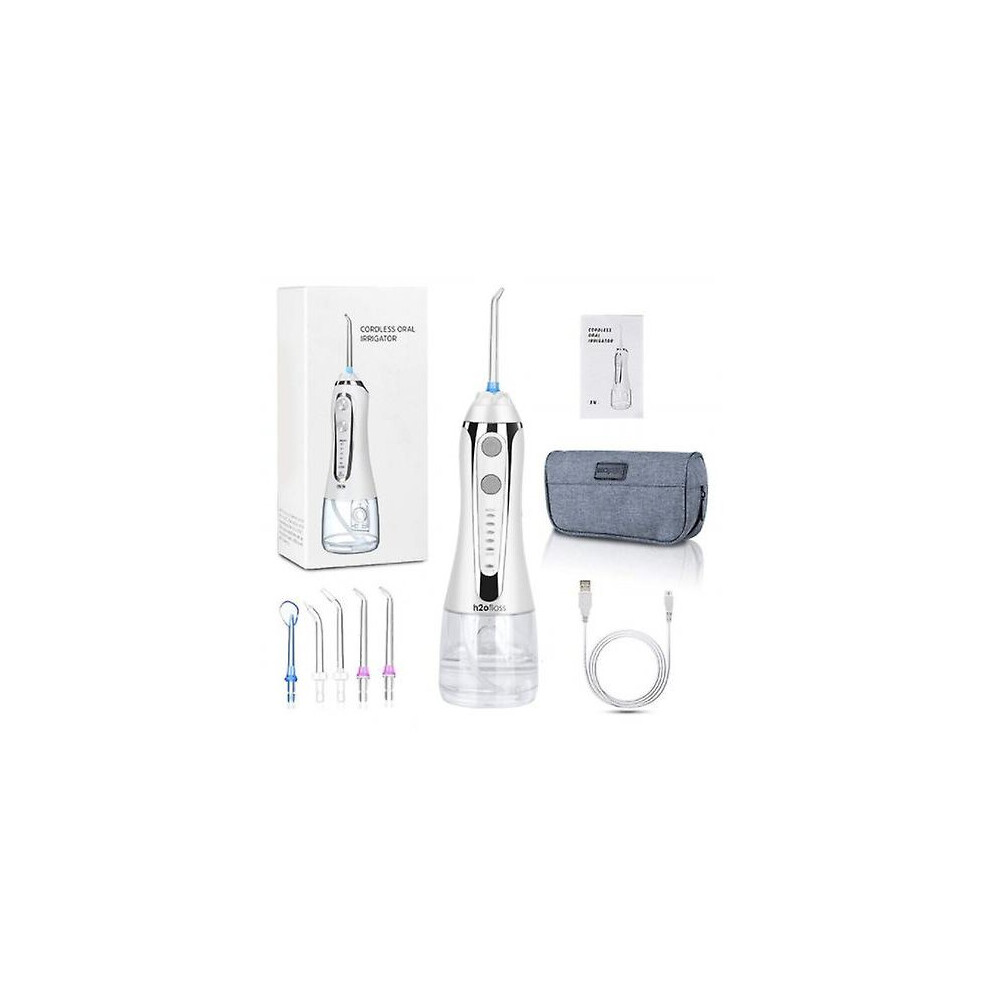 Cordless Water Dental Flosser Oral Irrigator Teeth Cleaner 300ml With Travel Bag