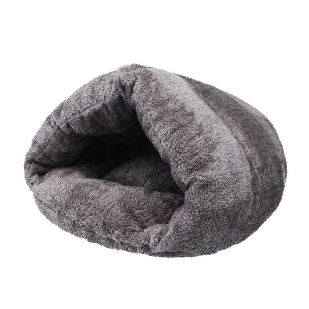 (Type B) Pet Bed Puppy Cushion House Cave Cat Sleep Bag Soft Warm Kennel Mat Blanket