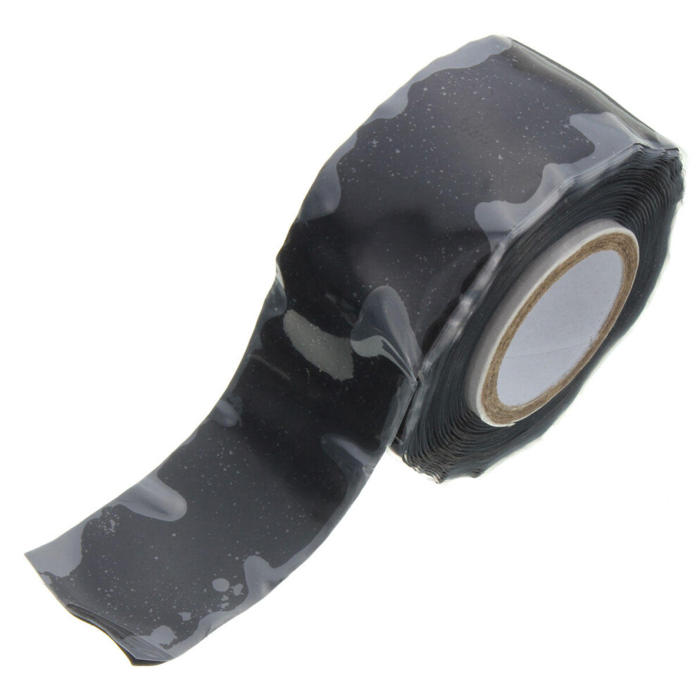 25mm Wide Black Self Fusing Silicone Tape Emergency Rescue Repair Tape