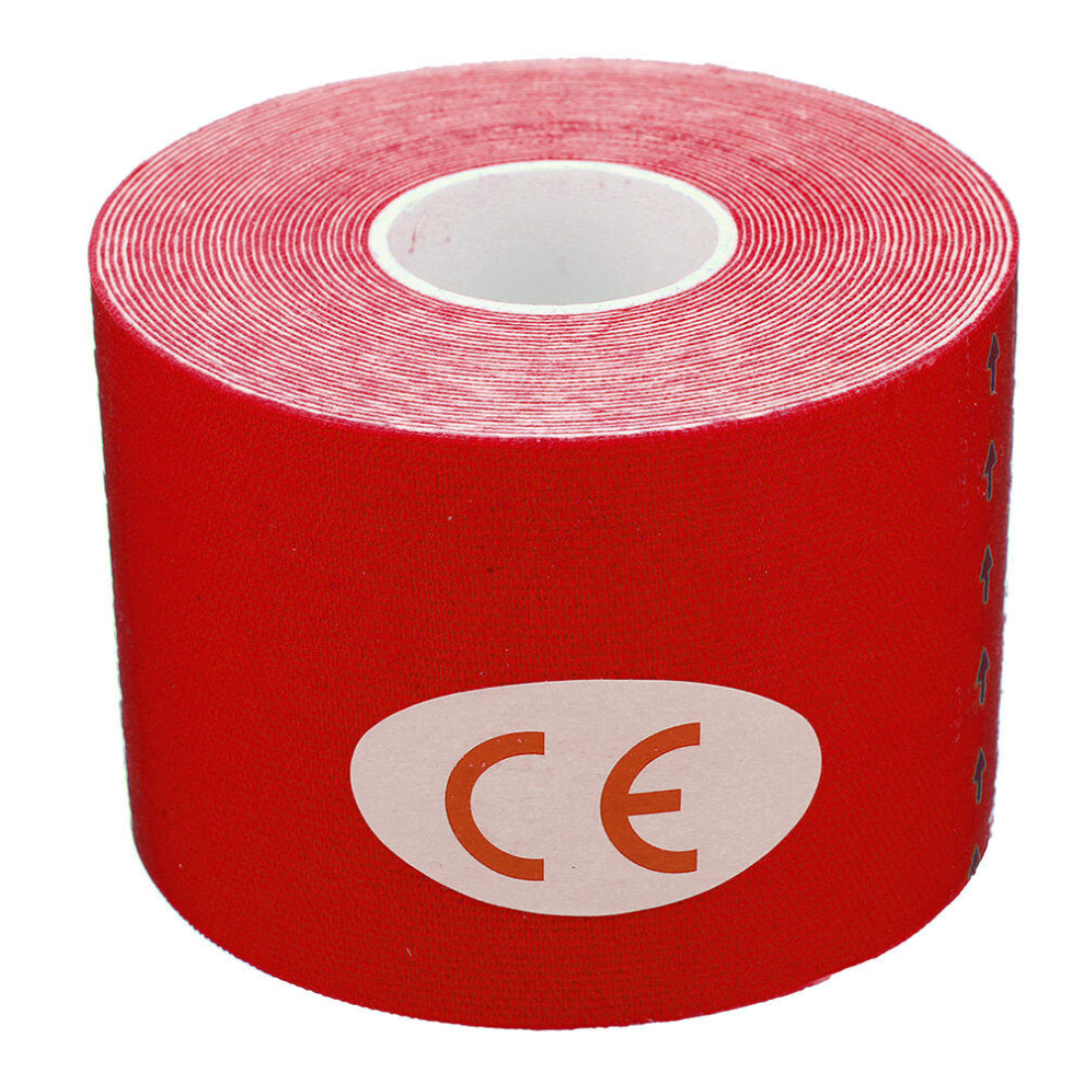 Greenzech White (White) 5Cmx5m Kinesiology Elastic Medical Tape Bandage Sports Physio Medical Muscle Ankle Pain Care Support