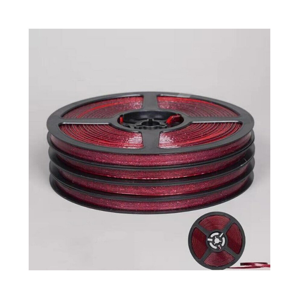 (Wine Red) 6m*8mm Sealing Strip Window Self Adhesive Door Weather Stripping Tape Sealer Dust Stopper