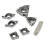 7pcs 12mm Shank Lathe Turning Tool Holder with 7pcs Carbide Inserts 7