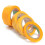 4Pcs Yellow DIY Craft Paint Masking Tape for Modeler Car Model Tool 2