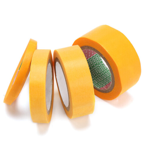 4Pcs Yellow DIY Craft Paint Masking Tape for Modeler Car Model Tool 2