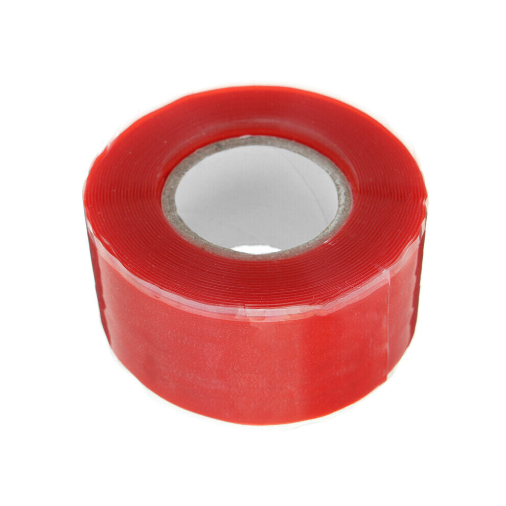 (Red) 25mmx3m Self Fusing Silicone Tapes Emergency Repair Tape Insulation Multi Function Tape