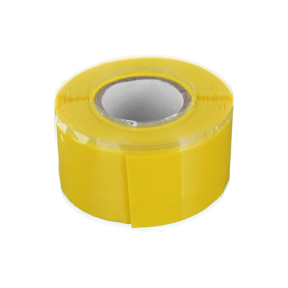 (Yellow) 25mmx3m Self Fusing Silicone Tapes Emergency Repair Tape Insulation Multi Function Tape