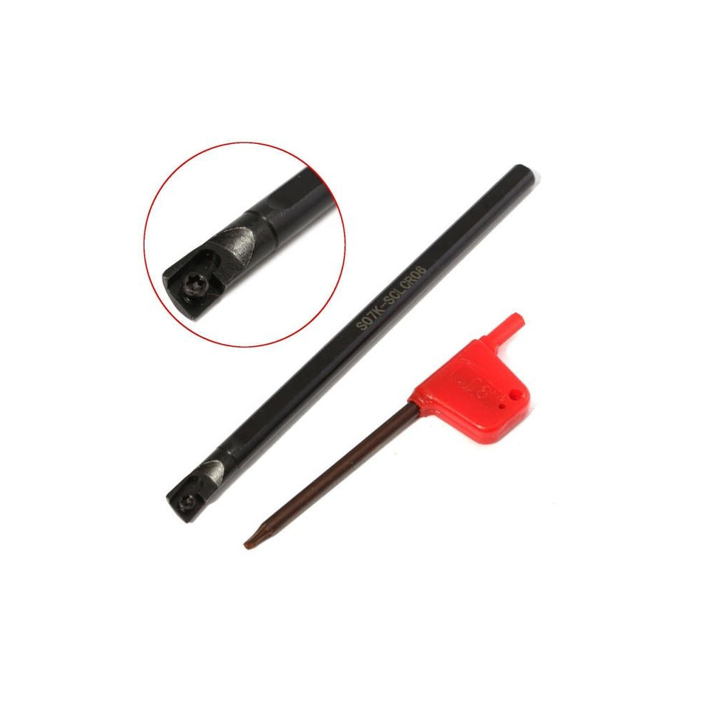 7X125mm Lathe Boring Bar Turning Holder With Wrench For Ccmt0602 3654659040688