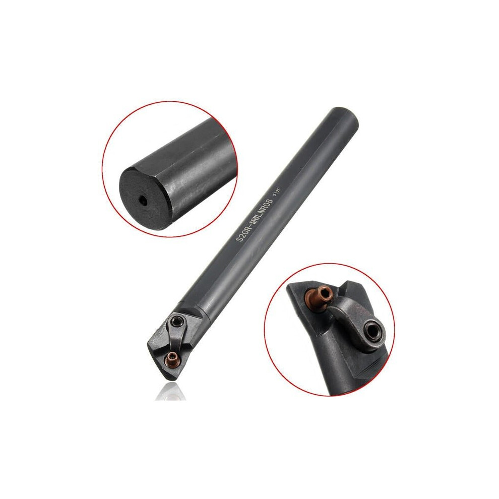 20X200mm Lathe Turning Tool Boring Bar Holder For Wnmg0804 3654659377074