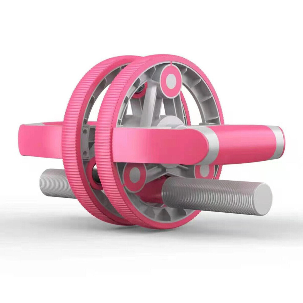 (Pink) 14 In 1 Multifunctional Combined Abdominal Wheel for Arm Waist Leg Exercise Gym Fitness Equipment Push-Up Rack Kettlebell