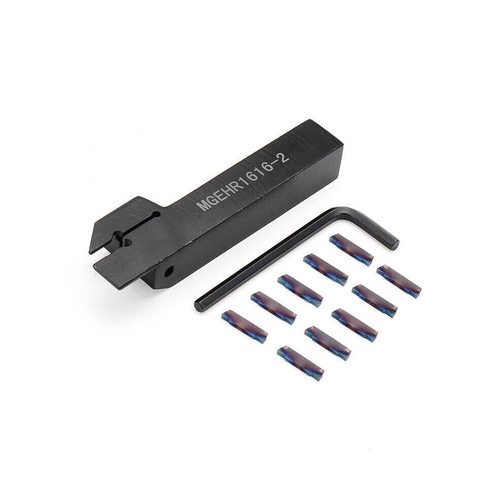 Parting Off Turning Tool Holder With 10Pcs Blue Nano Mgmn200 Carbide Inserts 3654659287205
