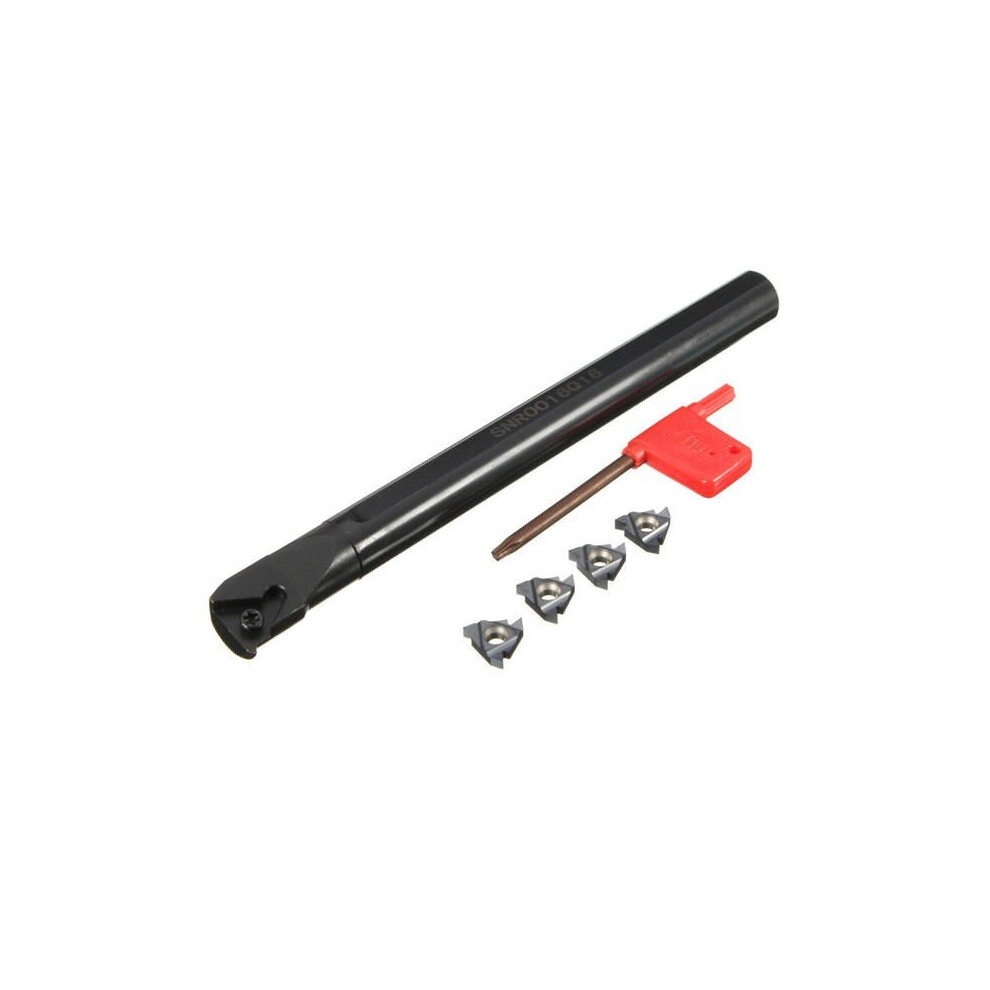 16X180mm Lathe Turning Tool Holder With 4Pcs 16Ir Ag60 Inserts 3654659395351