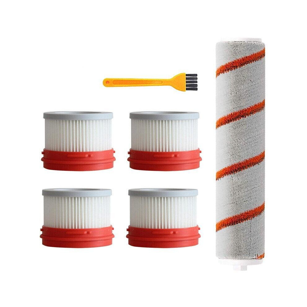 6pcs HEPA Filter For Xiaomi Drame V9 Wireless Handheld Vacuum Cleaner Accessories Hepa Filter Roller Brush Parts Kit