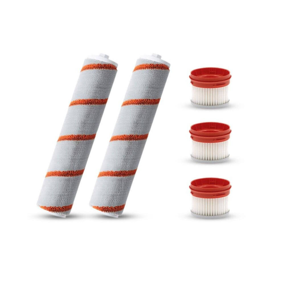 5PCS Roller Brushes Filter Replacements for Xiaomi Dreame V9 Cordless Handheld Vacuum Cleaner
