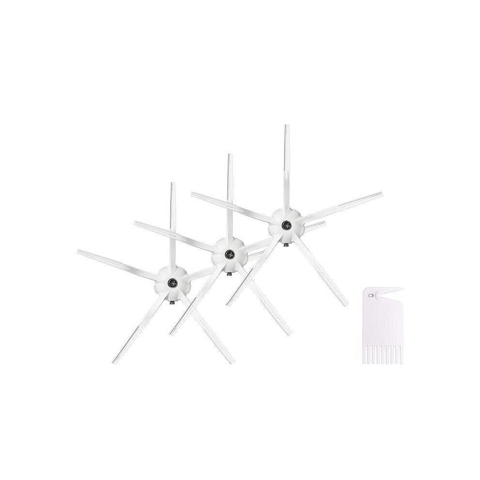 3pcs Side brushes 1pcs White Comb for XIAOMI Roborock S6 S5 E35 E2 Vacuum Cleaner Parts Accessories