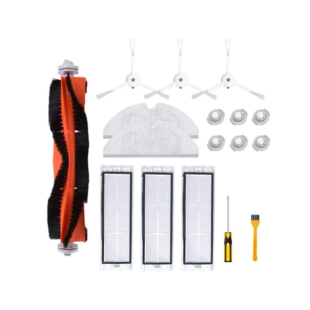 18PCS Xiaomi Robot Accessories Main Brush Side Brush Filter Mop Cloth Comb Screw Water Tank Filter