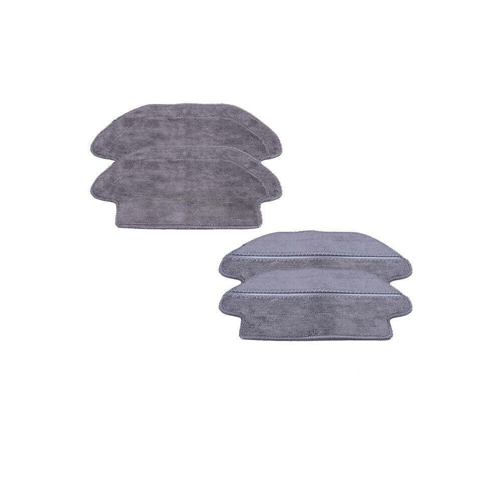 2pcs Wet Rags and 2pcs Wet Dry Rags for XIAOMI MIJIA STYJ02YM Vacuum Cleaner Parts Accessories