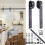 Sliding Barn Door Hardware Track Set Double Roller Kit Antique Classic Bedroom 11