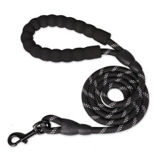 (5FT-Black, 5FT?1.5M?) 5FT Reflective Dog Leash Rope Pet Leashes For Big Small Medium Large Dog