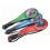 (Blue) Badminton Racket Stringing Offensive Single 2PC Bag Set 6