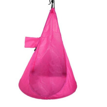 (Pink) 80kg Max Load 60 x 115cm Children Hammock Chair Comfortable Hanging Seat Outdoor Garden Swing Max Load 80kg