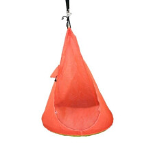 (Orange) 80kg Max Load 60 x 115cm Children Hammock Chair Comfortable Hanging Seat Outdoor Garden Swing Max Load 80kg