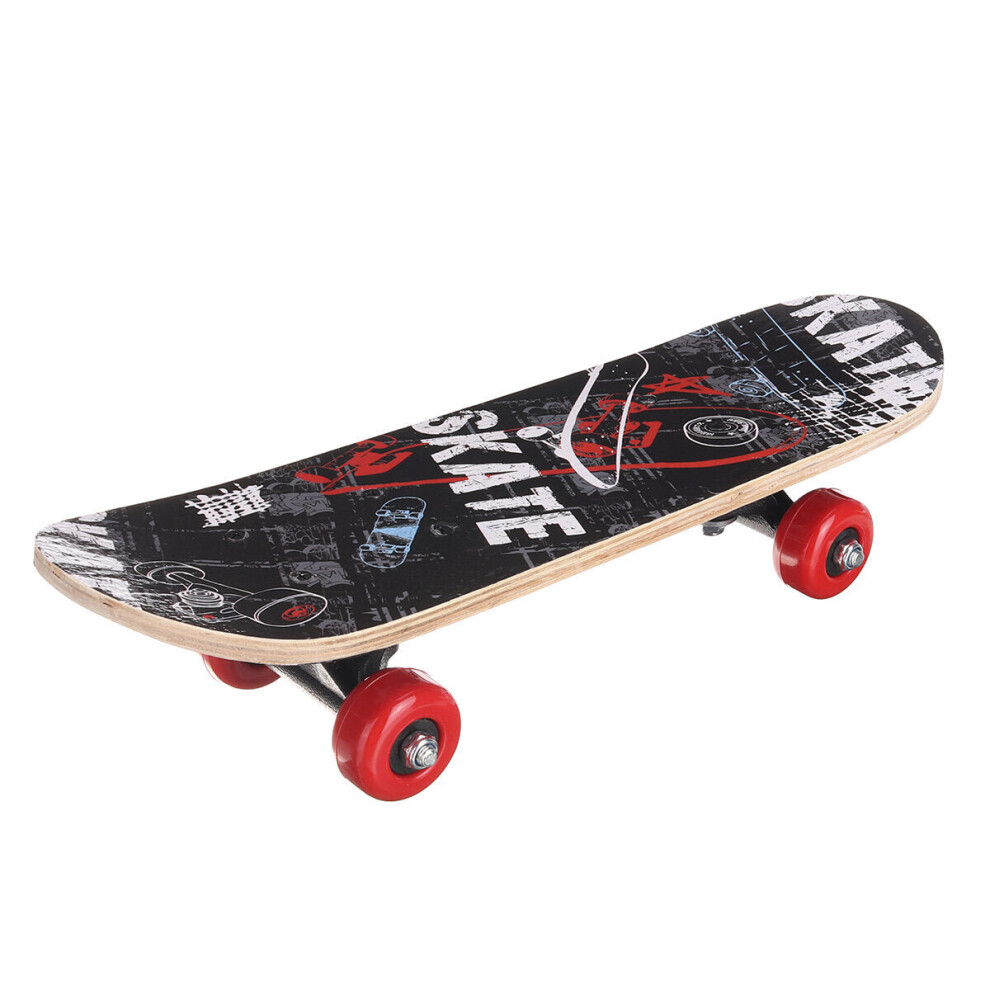 (B 5Pcs) 17inch 7-layer Children Skateboard Chinese Maple Decoration Boards Light Wooden Double Rocker Skatebooards