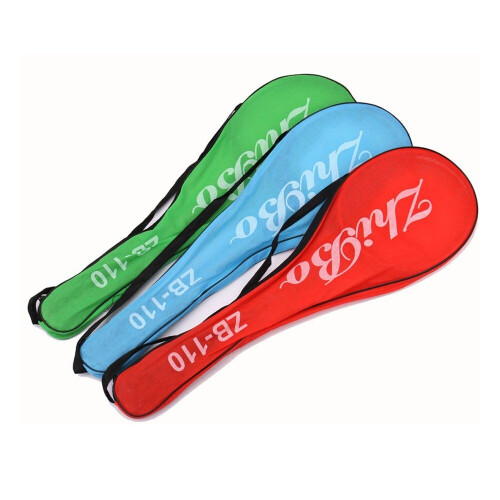 (Red) Badminton Racket Stringing Offensive Single 2PC Bag Set 2
