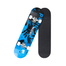 (Dark Blue) 31.5'' 9 Ply Maple LED Flashing Skateboard Chrome Steel Longboard Bearing for Adults Beginner To Pro Outdoor