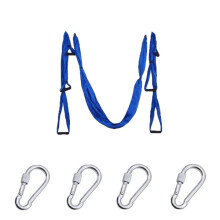 (Blue) 6 Handles Aerial Yoga Hammock Flying Swing Anti gravity Pilates Exercises Device