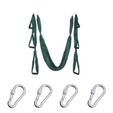 (Atrovirens) 6 Handles Aerial Yoga Hammock Flying Swing Anti gravity Pilates Exercises Device