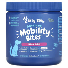 Zesty Paws, Senior Avansat, Băuturi pentru Artroza și Oase, Pentru Câini, Pui, 90 Băuturi Moale, 11,1 oz (315 g)