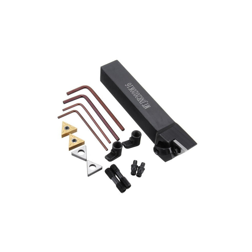 Turning Tool Holder with 2pcs TNMG1604 Inserts Set