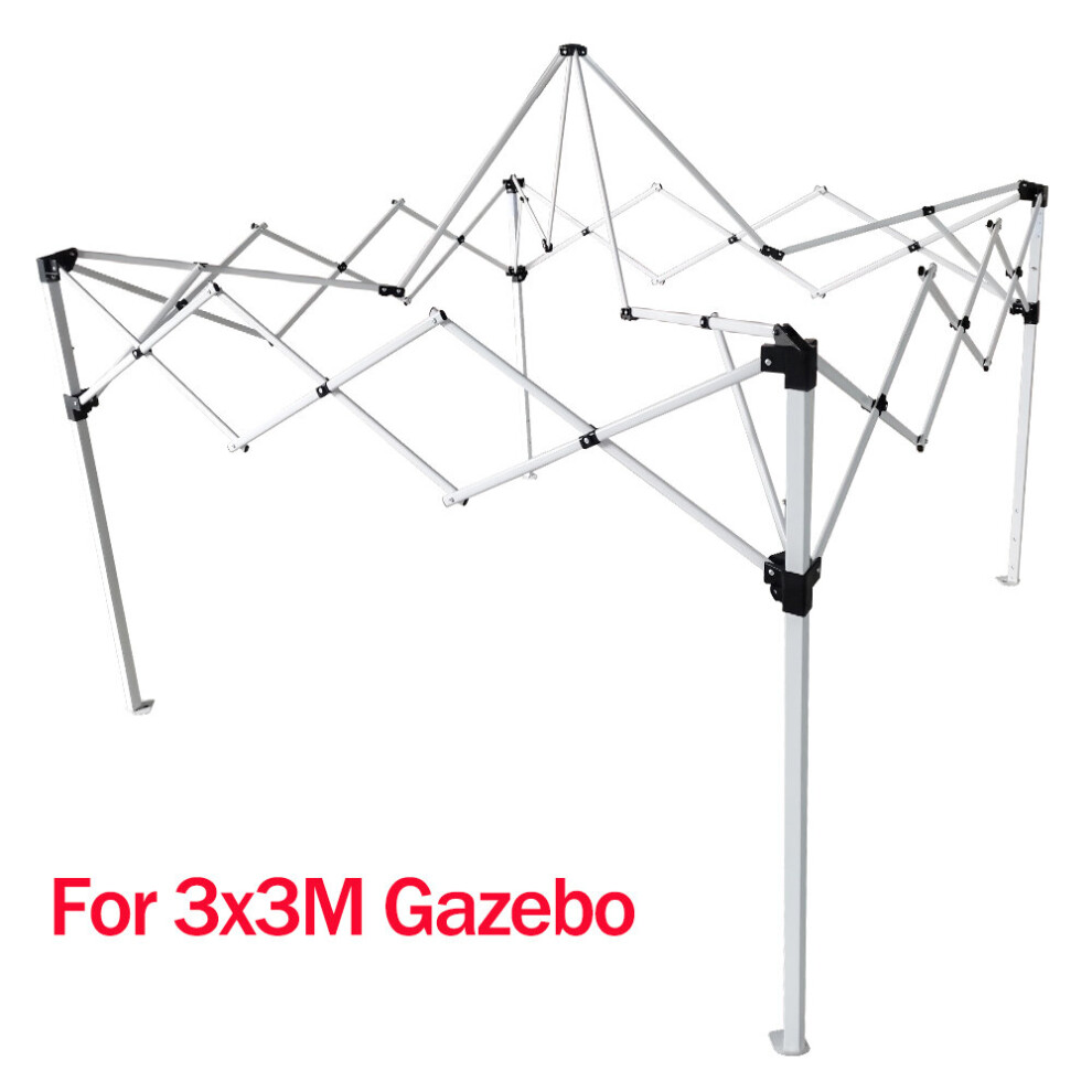 Green Bay (For 3X3m Pop Up Gazebo) Greenbay Metal Gazebo Frame For Pop Up Gazebo Outdoor Garden Canopy Marquee Tent White