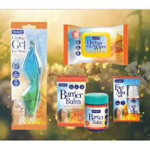 Hayfever Relief Face Wipes Barrier Balm Face Mist and Gel Eye Mask