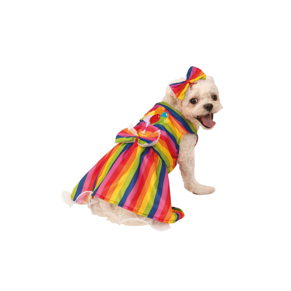 (Medium) Pet Rainbow Party Dress