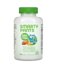 SmartyPants,Kid Formula Fiber,Strawberry Banana,Orange,Lemon,120 Gummy