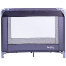 Sleeptight Travel Cot Grey Lightweight padded cot suitable from birth