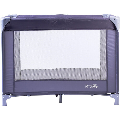 Red Kite Sleeptight Travel Cot Grey Lightweight padded cot suitable from birth
