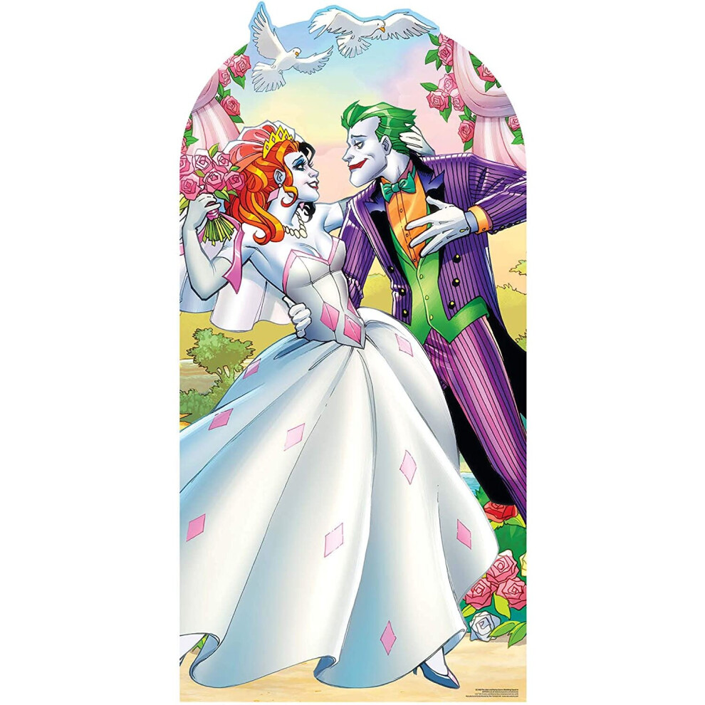 Warner Bros Joker & Harley Quinn Wedding Cardboard Stand-In Adult Size