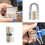 30 pcs Lock Pick Set, Lock Training Kit with 2 Transparent locks 3
