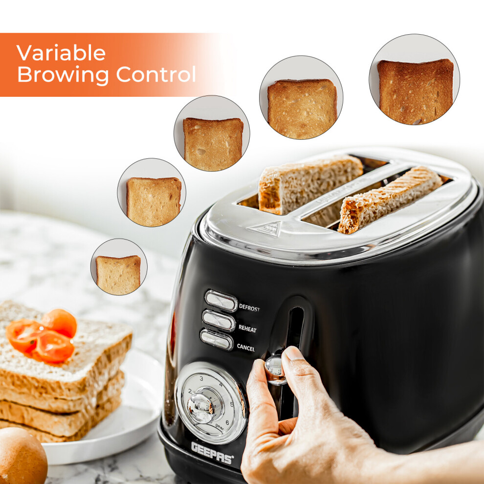 geepas-2-slice-retro-bread-toaster-defrost--reheat---cancel-function--black