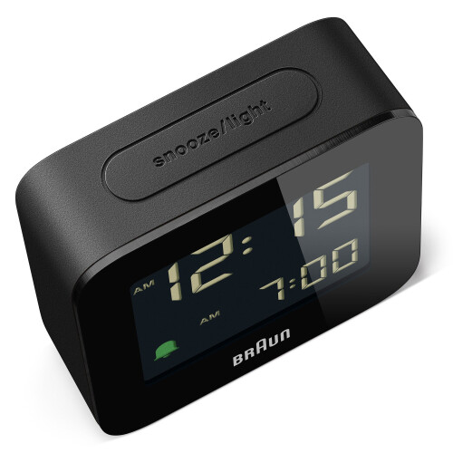 Braun Braun Digital Travel Alarm Clock with Snooze, Compact Size, Black, BC08B 2