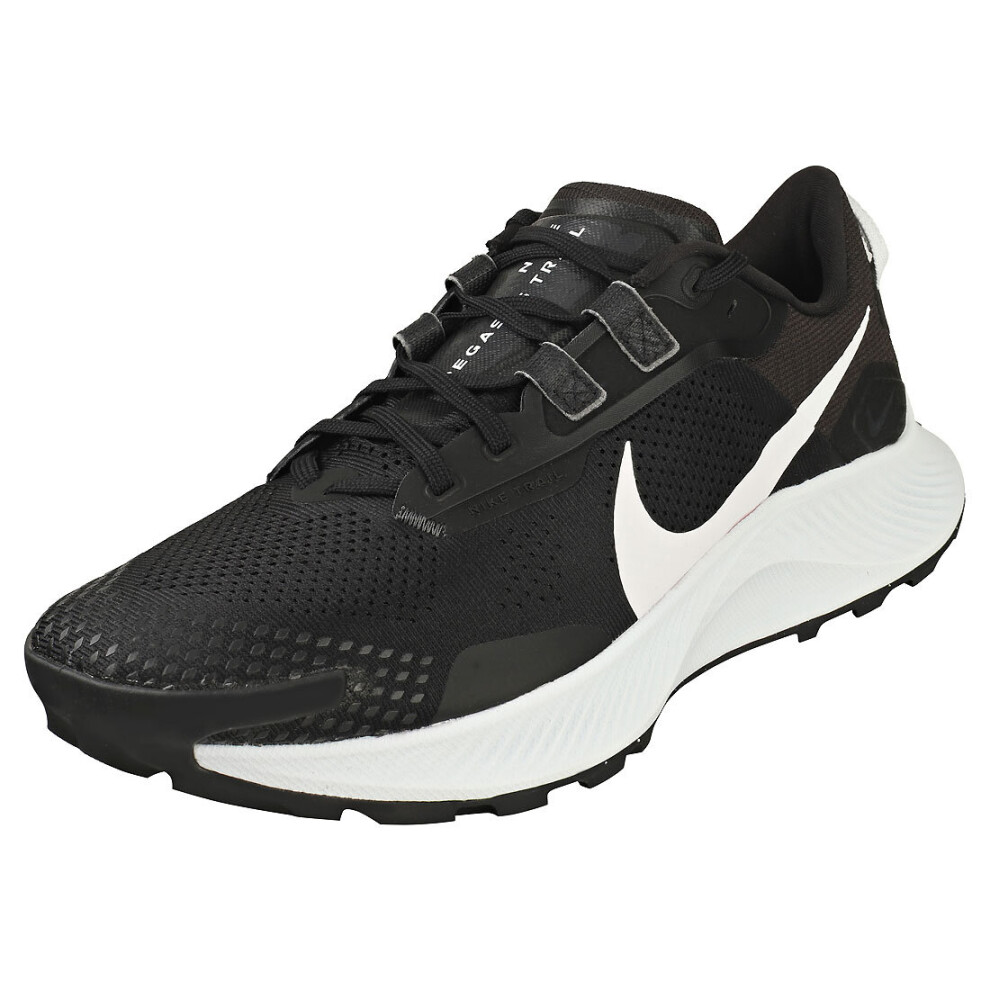 Nike Pegasus Trail 3 Mens Fashion Trainers in Black White - Size 9.5 UK