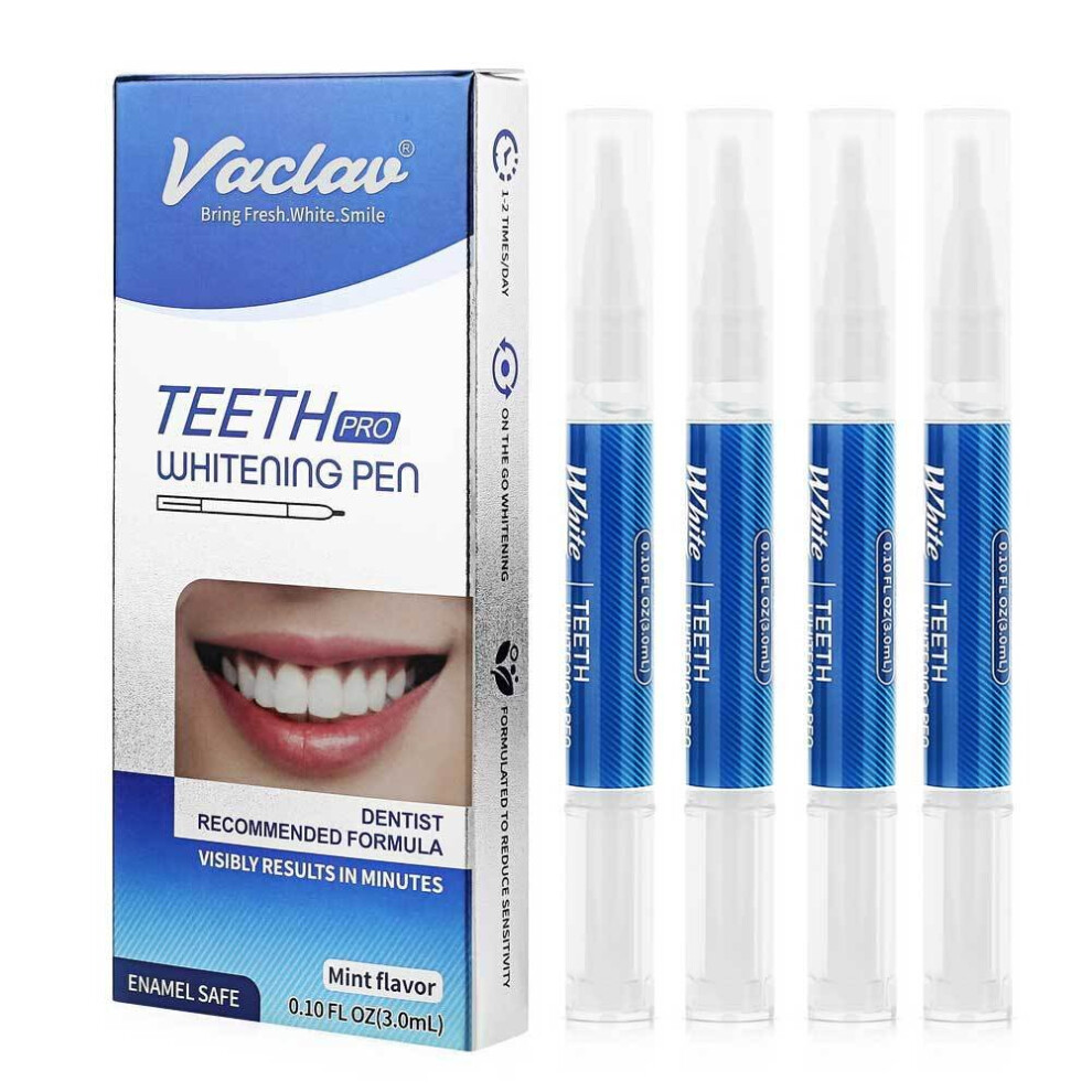 (4 pcs) Teeth Whitening Gel Pen Absolute White Stain Remover Tooth Whitener