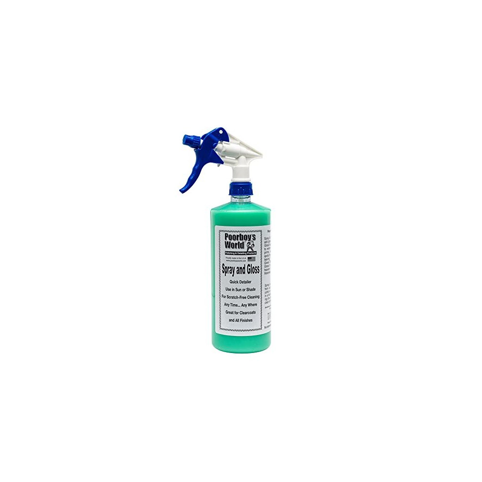 Poorboys World Spray and Gloss Quick Detail Spray With High Gloss