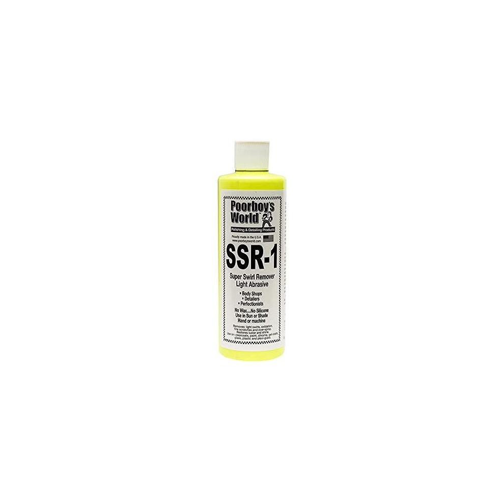 Poorboys World Super Swirl Remover Ssr1 Abrasive Polish That Easily Removes Swirl Marks, Light 5059531980508