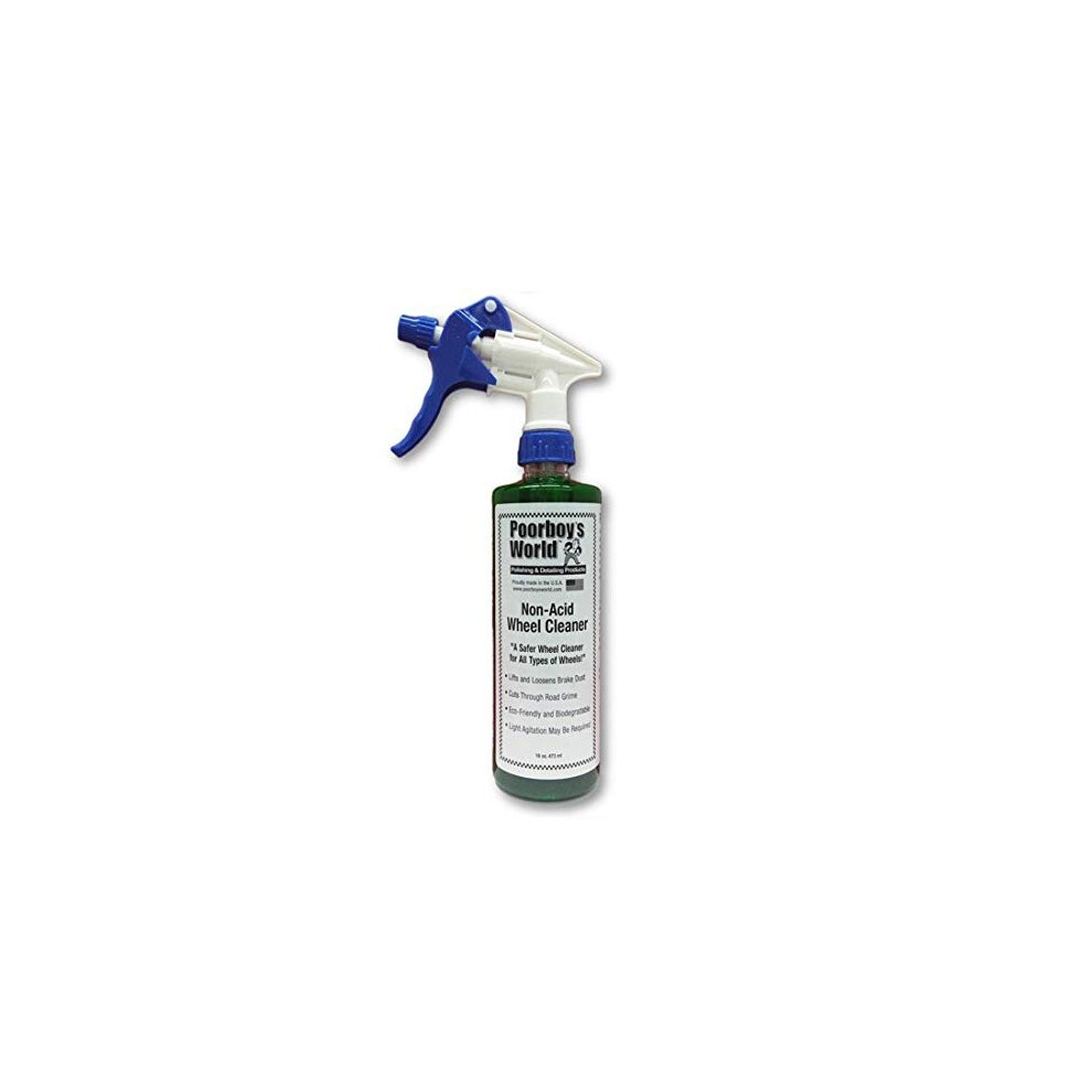Poorboys World Non-Acid Wheel Cleaner Safe For All Types Of Wheels Including Polished Aluminium Wheels 5059531980652