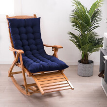 (Dark Blue - 40*110*8cm) Garden Patio Swing Bench Cushion Furniture Thick Pad